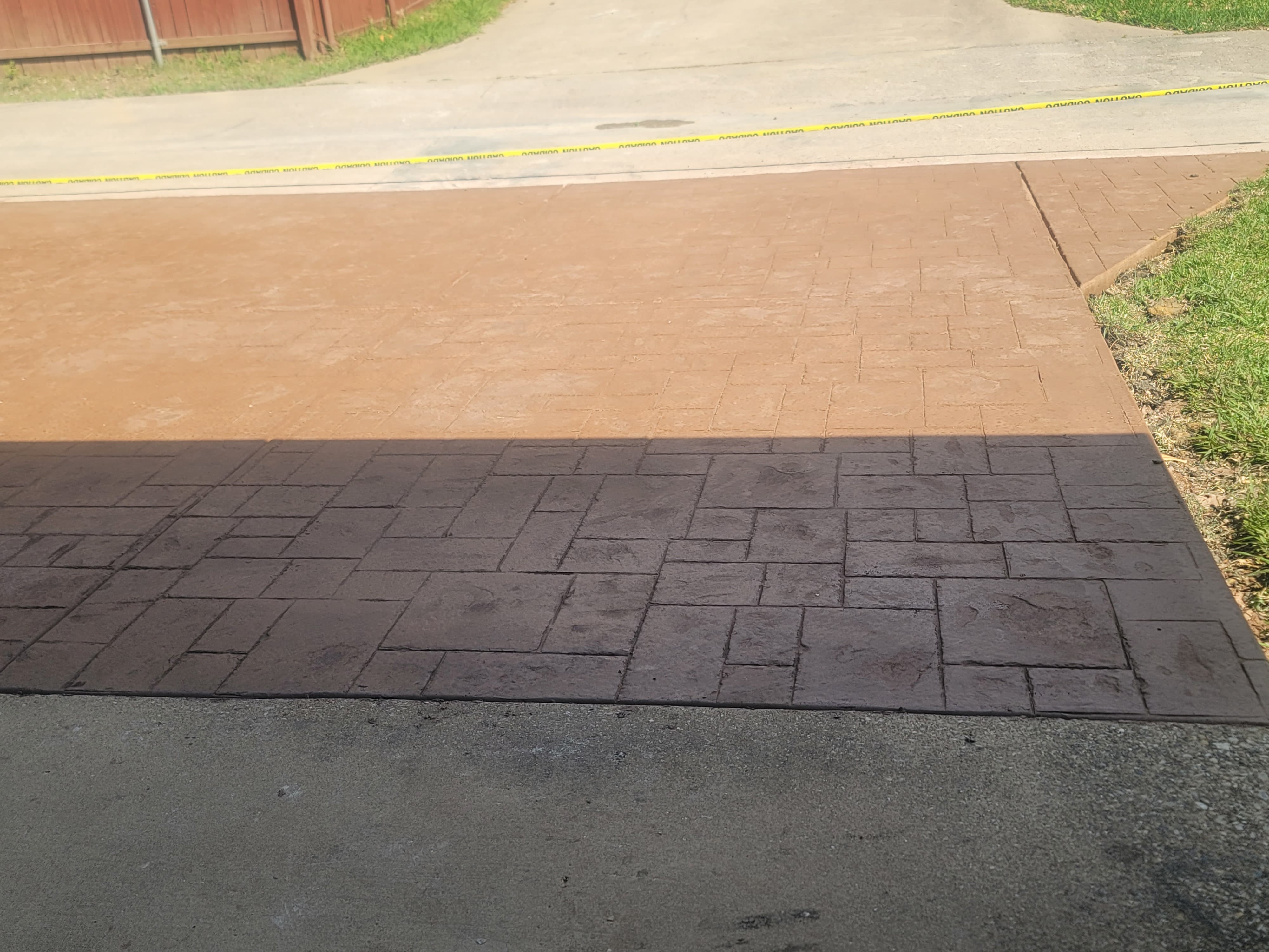 Stamped Concrete Driveway